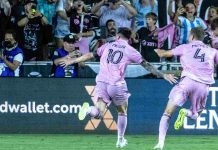 Messi in rete all'esordio con la maglia dell'Inter Miami