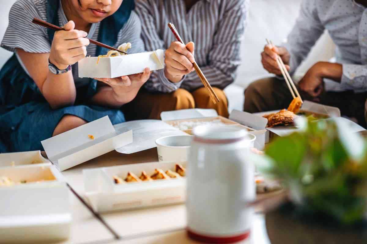 Cibo da asporto contaminato