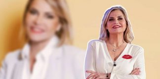 Simona Ventura, look inedito: caschetto corto e scuro
