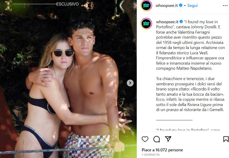 Valentina Ferragni e Luca Napolitano: tutto sulla nuova coppia dell'estate