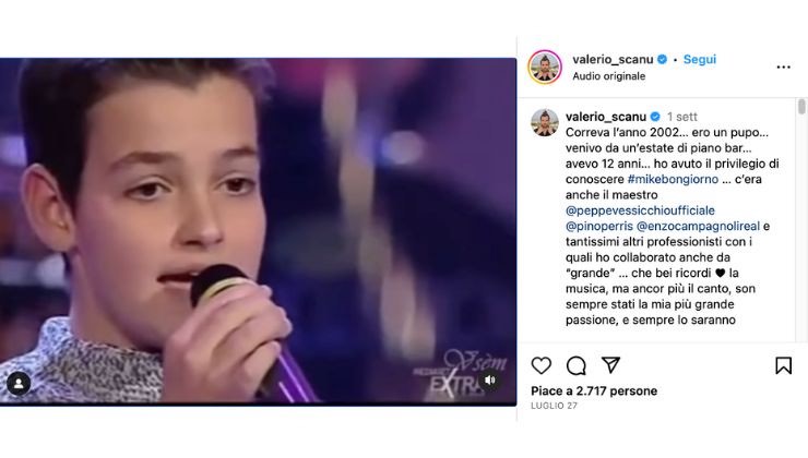 valerio scanu com'era da bambino